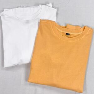 Old Navy Plus Women’s Crew Neck Tee Shirt Bundle Set 4X White Orange